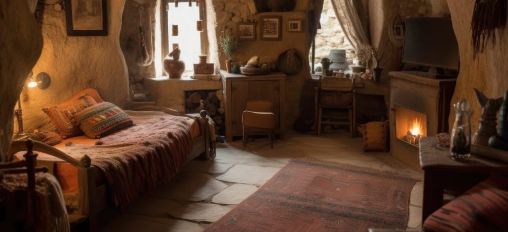 Traditional and Cozy Cave Hotel in Cappadocia, Turkey
