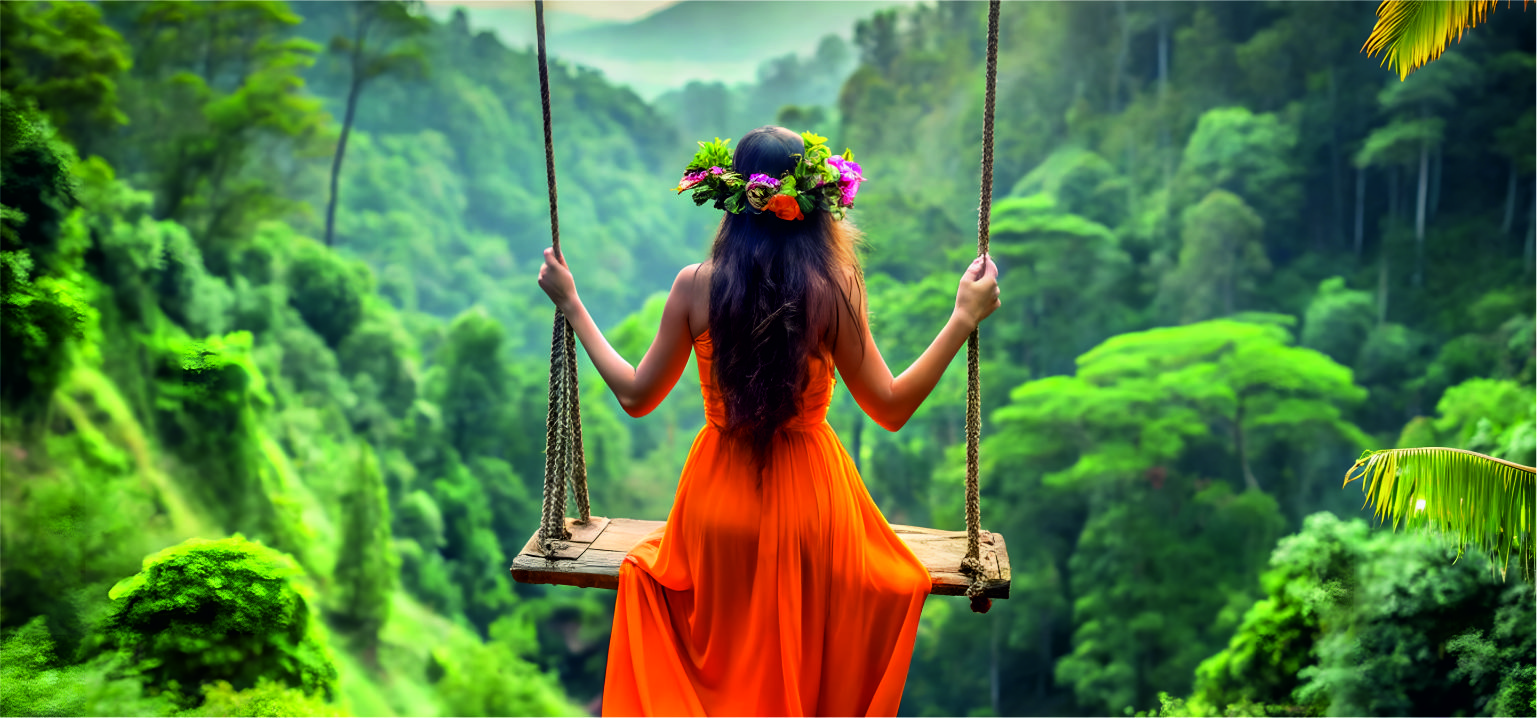 KINTAMANI VOLCANO VIEW-COFFEE PLANTATION - TIRTA EMPUL- BALI SWING