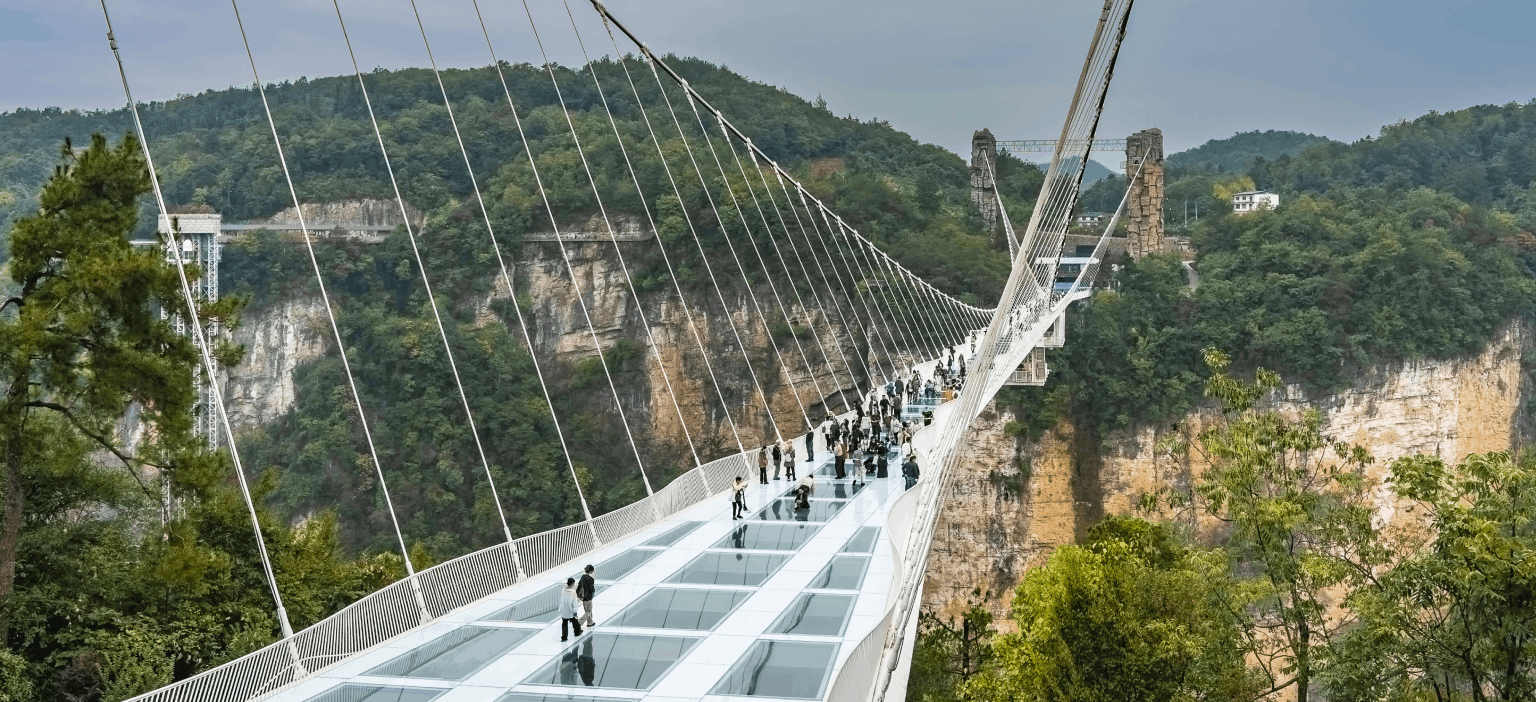 ZHANGJIAJIE NATIONAL FOREST PARK & GLASS BRIDGE