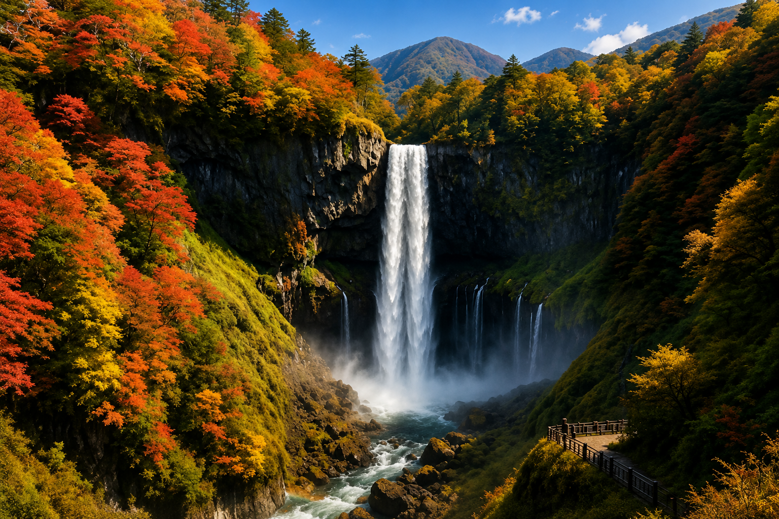 ARRIVAL IN TOKYO → NIKKO → LAKE<br />CHUZENJI → KEGON FALLS”></p>


<p class=