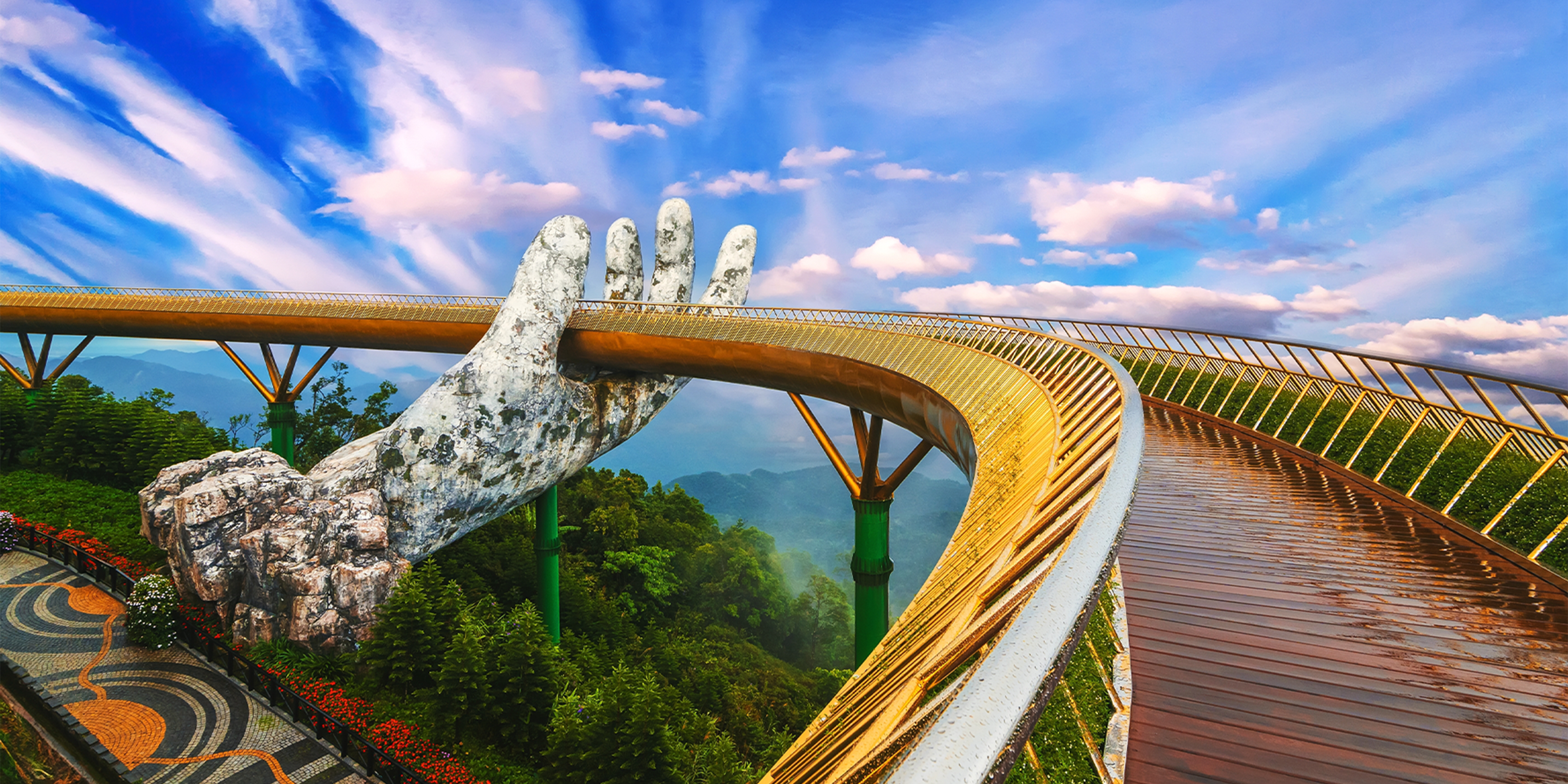 DANANG – BANA HILLS – GOLDEN BRIDGE – DANANG (B) 